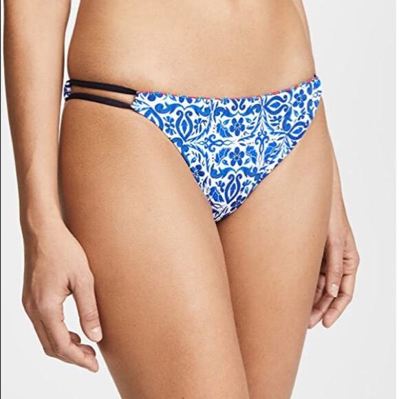 nanette lepore blue talavera bikini bottoms - Picture 1 of 8